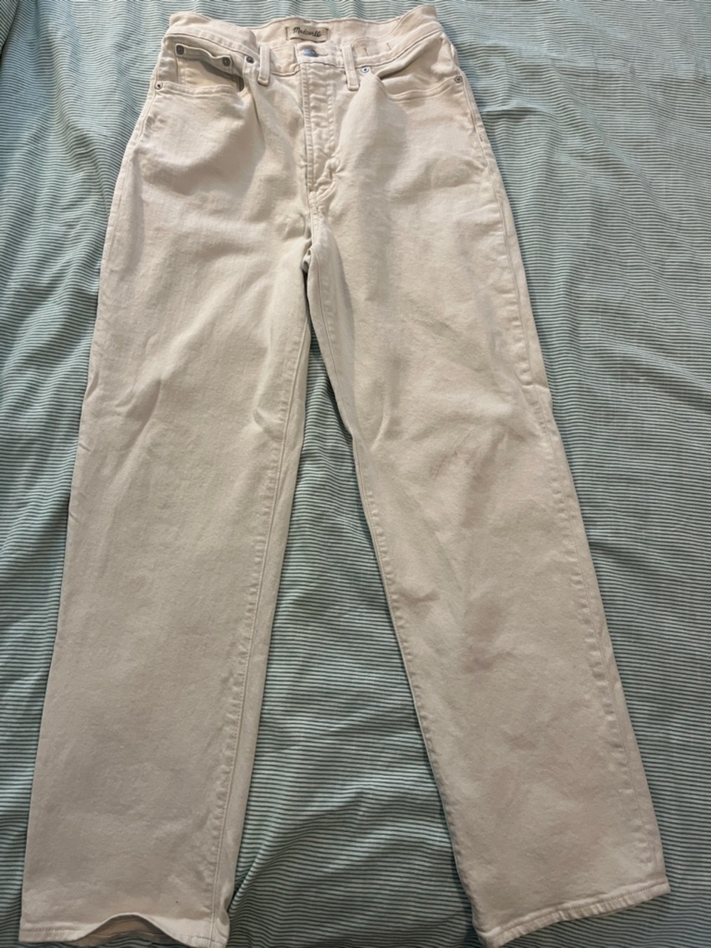 Madewell Cream Denim Jeans